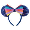 Disney Minnie Mouse Striped Rainbow Ear Headband