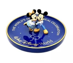 Walt Disney World 50th Anniversary Mickey And Minnie Trinket Dish