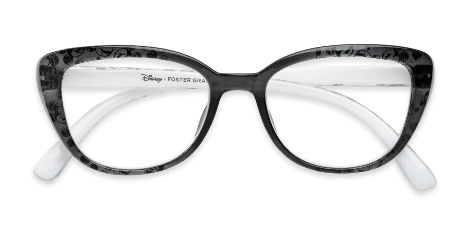Disney The Dreamerx Foster Grant® Reading Glasses Black/Crystal, Mickey Mouse Print 5 Disney The Dreamerx Foster Grant® Reading Glasses Black/Crystal, Mickey Mouse Print - Image 5