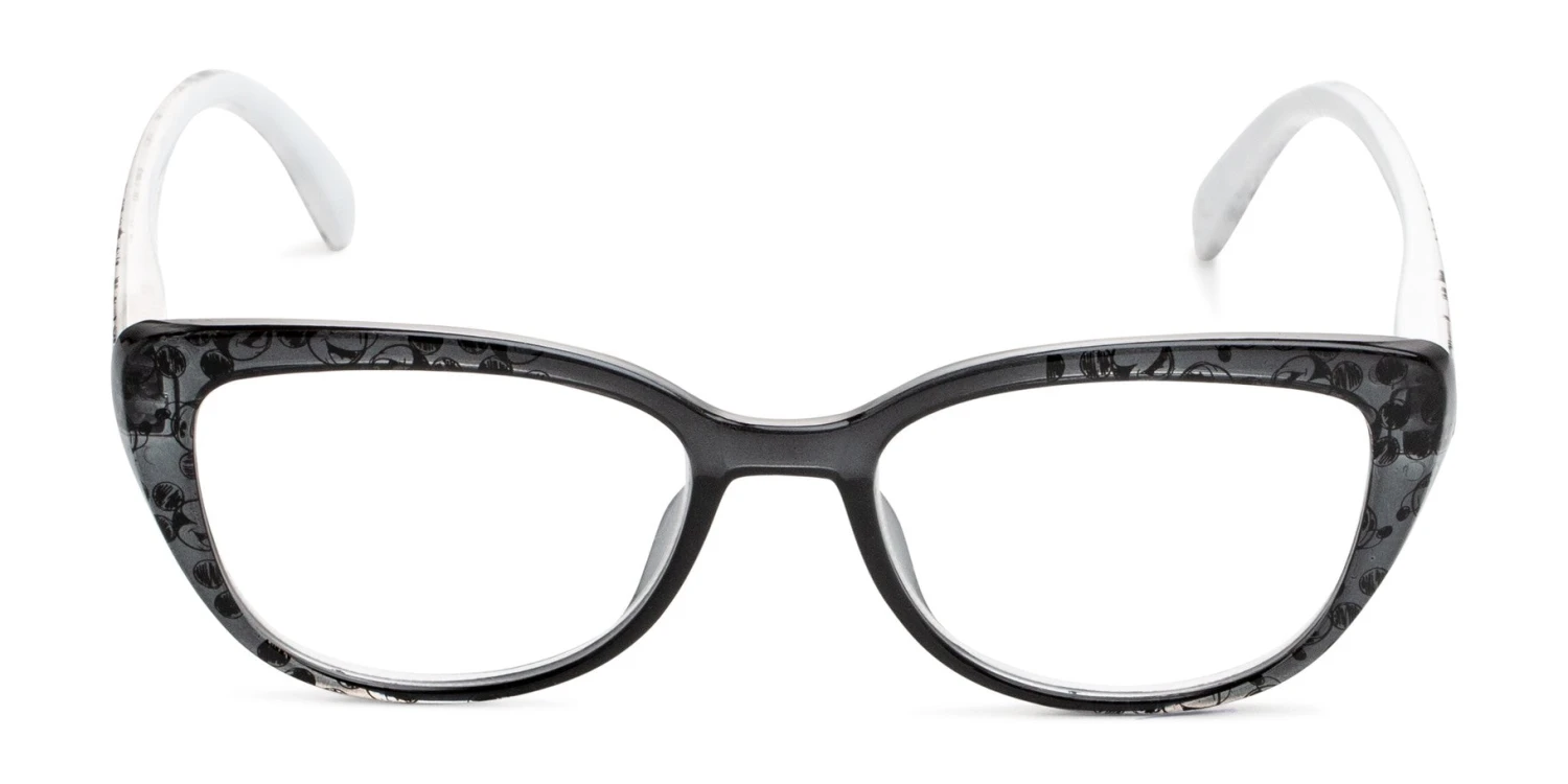 Disney The Dreamerx Foster Grant® Reading Glasses Black/Crystal, Mickey Mouse Print 2 Disney The Dreamerx Foster Grant® Reading Glasses Black/Crystal, Mickey Mouse Print - Image 2